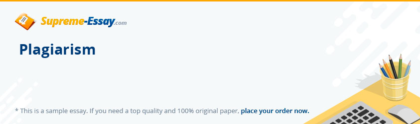 Plagiarism
