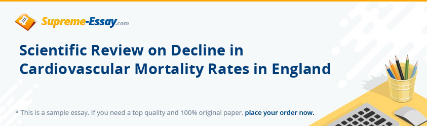 Scientific Review on Decline in Cardiovascular Mortality Rates in England